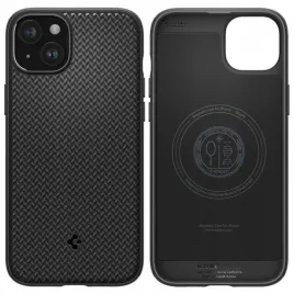 spigen-etui-mag-armor-do-magsafe-do-iphone-15-ochronne-matowe-przezroczyste