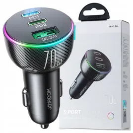 joyroom-ladowarka-samochodowa-70w-z-3-portami-usb-i-usb-c-czarna
