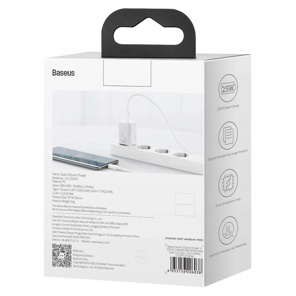 baseus-ladowarka-usb-typ-c-25w-quick-charge-biala-stan-nowy