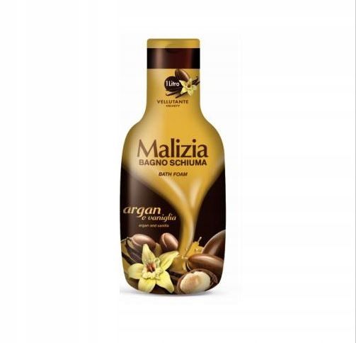 Zdjęcia - Pozostałe kosmetyki Malizia ﻿Płyn do kąpieli  ARGAN & VANILIA 1000ml 