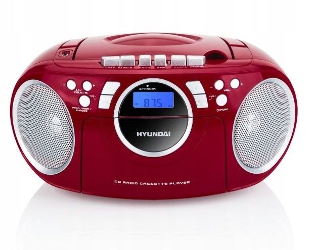 ﻿BOOMBOX HYUNDAI 788R USB AUX CD MP3 WYŚWIETLACZ