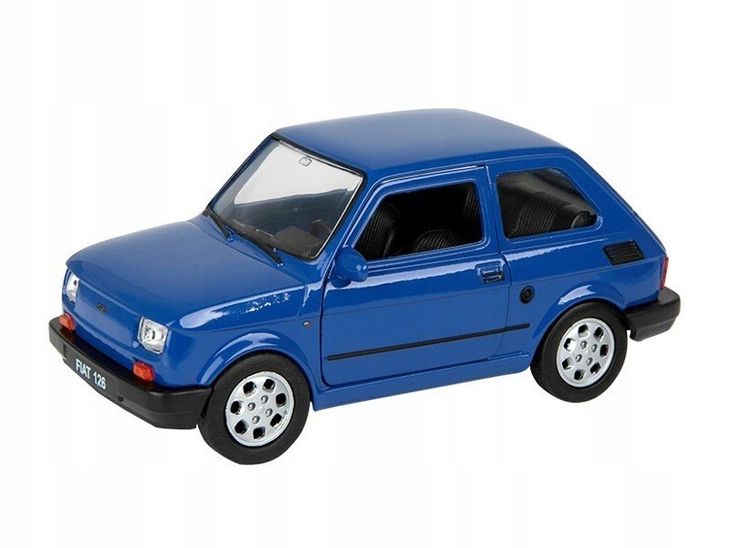 ﻿METALOWY MODEL FIAT 126p MALUCH 1:34 BIELSKO-BIAŁA-Zdjęcie-0