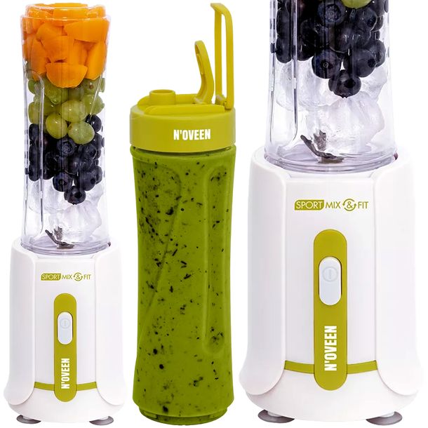 BLENDER KIELICHOWY DO SMOOTHIE N'oveen Sport Mix & Fit SB210 300 W Zielony