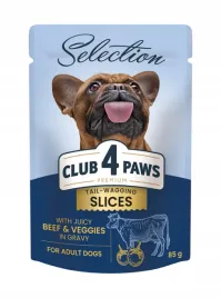 club-4-paws-premium-selection-wolowina-z-warzywami-w-sosie-85g