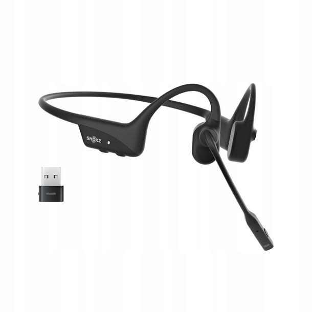 Słuchawki bezprzewodowe nauszne Shokz OpenComm2 UC (USB-C) Black