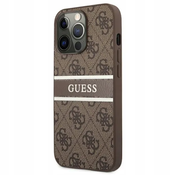 plecki-guess-do-iphone-13-pro-max-4g-stripe-collection-brazowe-dedykowany-model-iphone-13-pro-max