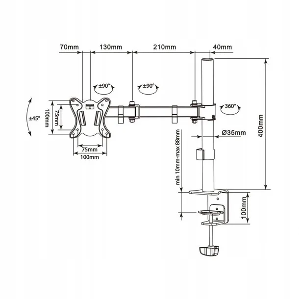 uchwyt-cabletech-udt-c012-maksymalne-obciazenie-8-kg