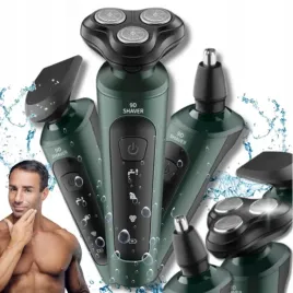 golarka-meska-trymer-maszynka-do-brody-glowy-3w1-zielona-z-akumulatorem