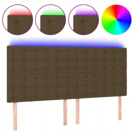 zaglowek-do-lozka-z-led-ciemnobrazowy-180x5x118-128-cm-tkanina