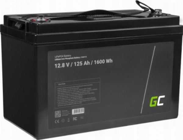 Green Cell LiFePO4 12V 12.8V 125Ah