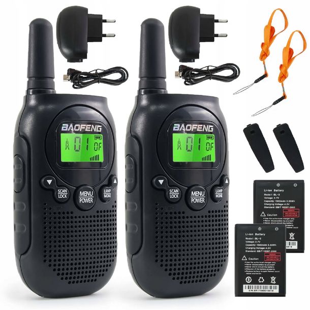 ﻿2x Krótkofalówka BAOFENG BF-T6 Walkie-Talkie PMR PANDA