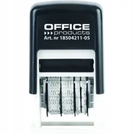 datownik-samotuszujacy-office-products-z-tuszem-iso-czarny