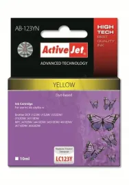 tusz-activejet-ab-123yn-zamiennik-brother-lc123y-121y-supreme-10-ml-zol