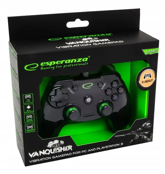 gamepad-esperanza-vanquisher-egg110k-pc-ps3-komunikacja-bezprzewodowa-brak