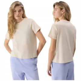koszulka-damska-tshirt-4f-z-krotkim-rekawem-t-shirt-bawelniana-kremowa-xxl