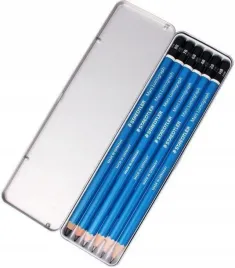 olowek-szesciokatny-staedtler-mars-lumograph-6-sztuk-6-grubosci-w-metalow