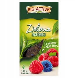 big-active-zielona-herbata-lisciasta-z-owocem-maliny-100-g