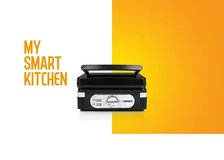 MOCNA Gofrownica RAVEN EG004BX 2 chrupiące gofry – 197487325 - ERLI.pl