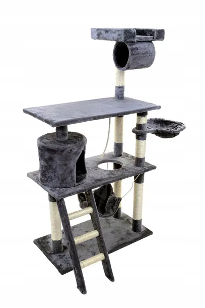 drapak-dla-kota-z-hamakiem-material-powierzchni-drapania-sizal