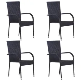 sztaplowane-krzesla-ogrodowe-4-szt-polirattan-czarne