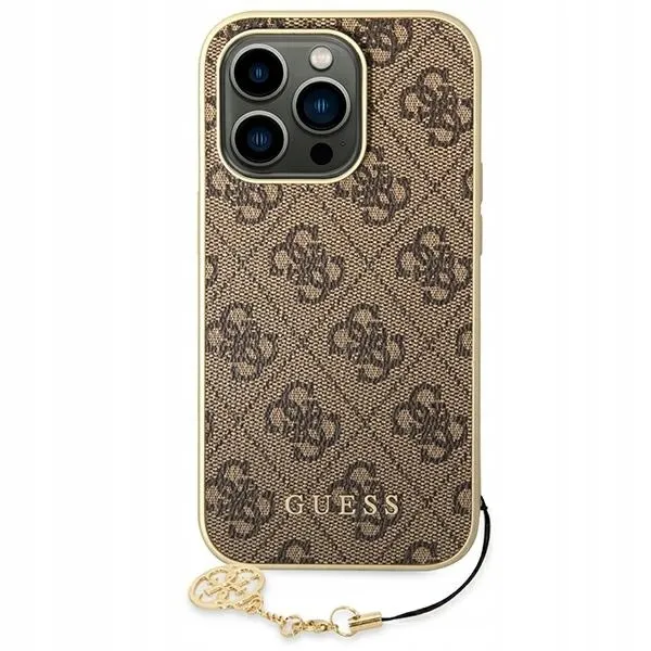 plecki-guess-do-iphone-14-pro-charms-brazowy-dedykowany-model-iphone-14-pro