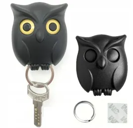 wieszak-na-klucze-uchwyt-sowa-magnetyczna-do-domu-mieszkania-czarna-loft