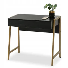male-biurko-toaletka-z-szuflada-do-biura-garderoby-nors-czarne-drewno-zloty