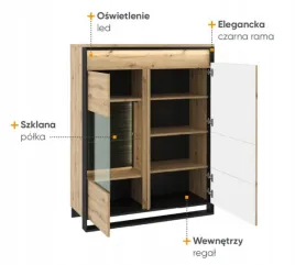 witryna-do-salonu-kolor-artisan-czarne-nogi-podswietlenie-led