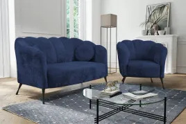 sofa-dwuosobowa-fotel-muszelkowa-niebieska