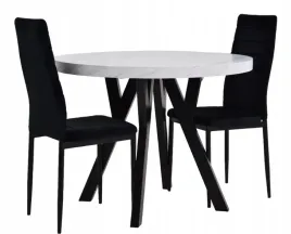 stol-okragly-90x90-190cm-marmur-bianco-i-2-krzesla-tapiceowane-welur-czarny