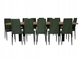stylowy-komplet-jadalniany-stol-100x200-300cm-12-krzesel-zielen