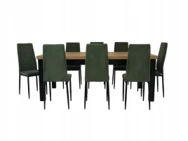 stylowy-komplet-jadalniany-stol-100x200-300cm-8-krzesel-zielen
