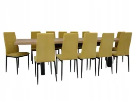 stylowy-komplet-jadalniany-stol-100x200-300cm-12-krzesel-musztarda