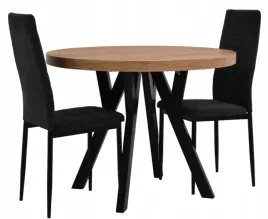stol-okragly-90x90-190cm-2-krzesla-industrialne-opcje-kolorystyczne