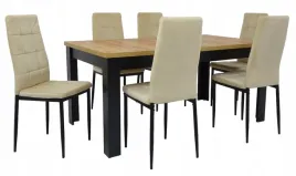 stol-z-krzeslami-6x-krzeslo-ik-07-bezowe-welurowe-stol-c-14-90x160-200-cm