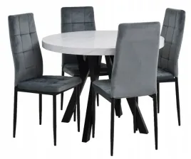 stol-okragly-rozkladany-100x100-200cm-i-4-krzesla-tapicerowane