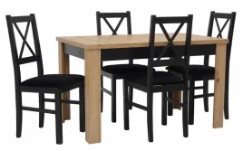stol-rozkladany-80x120-160cm-i-4-krzesla-drewniane-tapicerowane-siedzisko