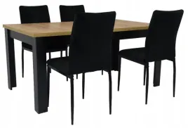 stol-rozkladany-90x160-200cm-craft-i-4-krzesla-tapicerowane-ik-10-welur