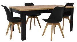 stol-rozkladany-90x160-200cm-craft-i-4-krzesla-skandynawskie
