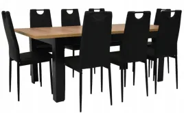 stol-rozkladany-90x160-200-dab-craft-i-8-krzesel-ik-08-czarna-ekoskora