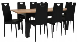 stol-rozkladany-90x160-200-dab-artisan-i-8-krzesel-ik-08-czarna-ekoskora