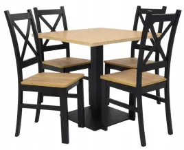 stol-80x80cm-metalowa-podstawa-4x-krzeslo-drewniane-restauracja-kwiarnia
