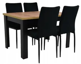 stol-rozkladany-80x120-160-4-krzesla-tapicerowane-welurowe-salon-jadalnia