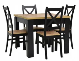stol-rozkladany-90x90-120-4-krzesla-drewniane-salon-jadalnia