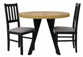 stol-okraly-90x90-140cm-2x-krzeslo-drewniane-z-tapicerowanym-siedziskiem
