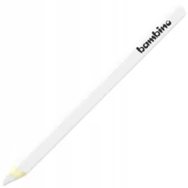 kredka-bambino-biala-w-oprawie-drewnianej-1szt