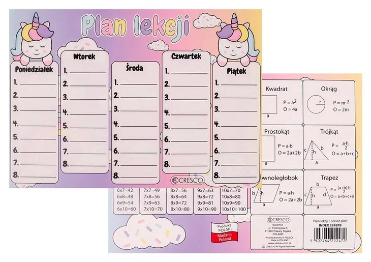 plan-lekcji-a5-jednorozec-25szt-marka-cresco