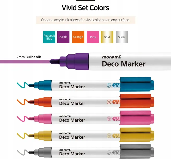 markery-akrylowe-deco-marker-6kol-vivid-monami-stan-nowy-grubosc-2-mm