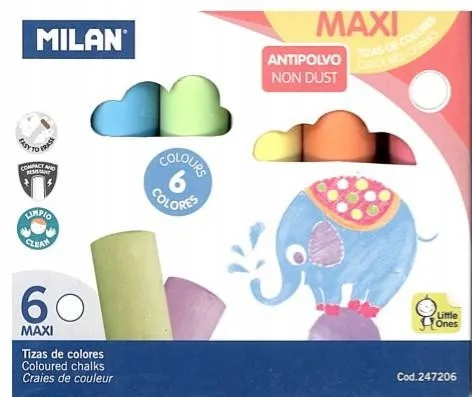 kreda-maxi-okragla-6-kolorow-milan-marka-milan