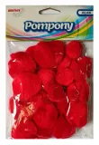 pompony-puszyste-czerwone-24szt-stan-nowy